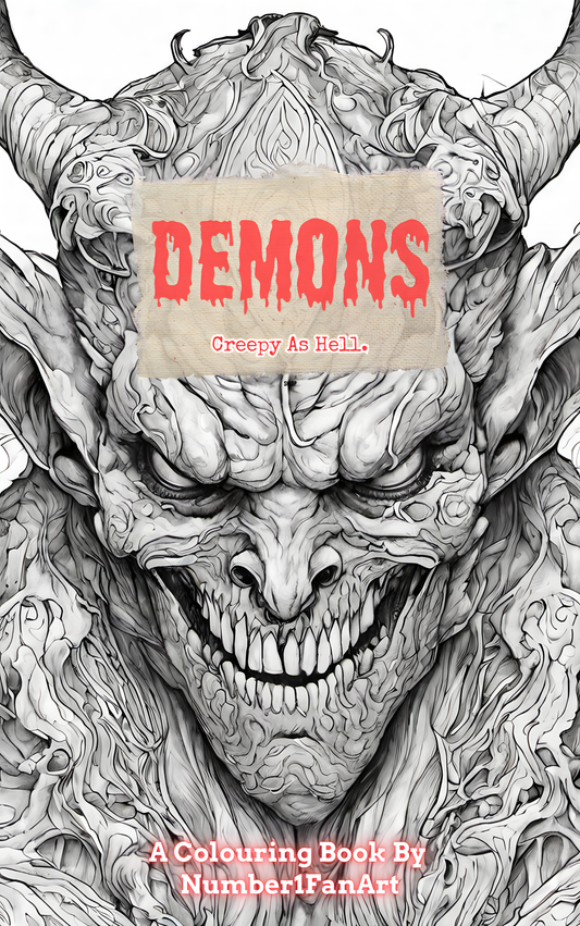 "Hell Demon" Colouring Book